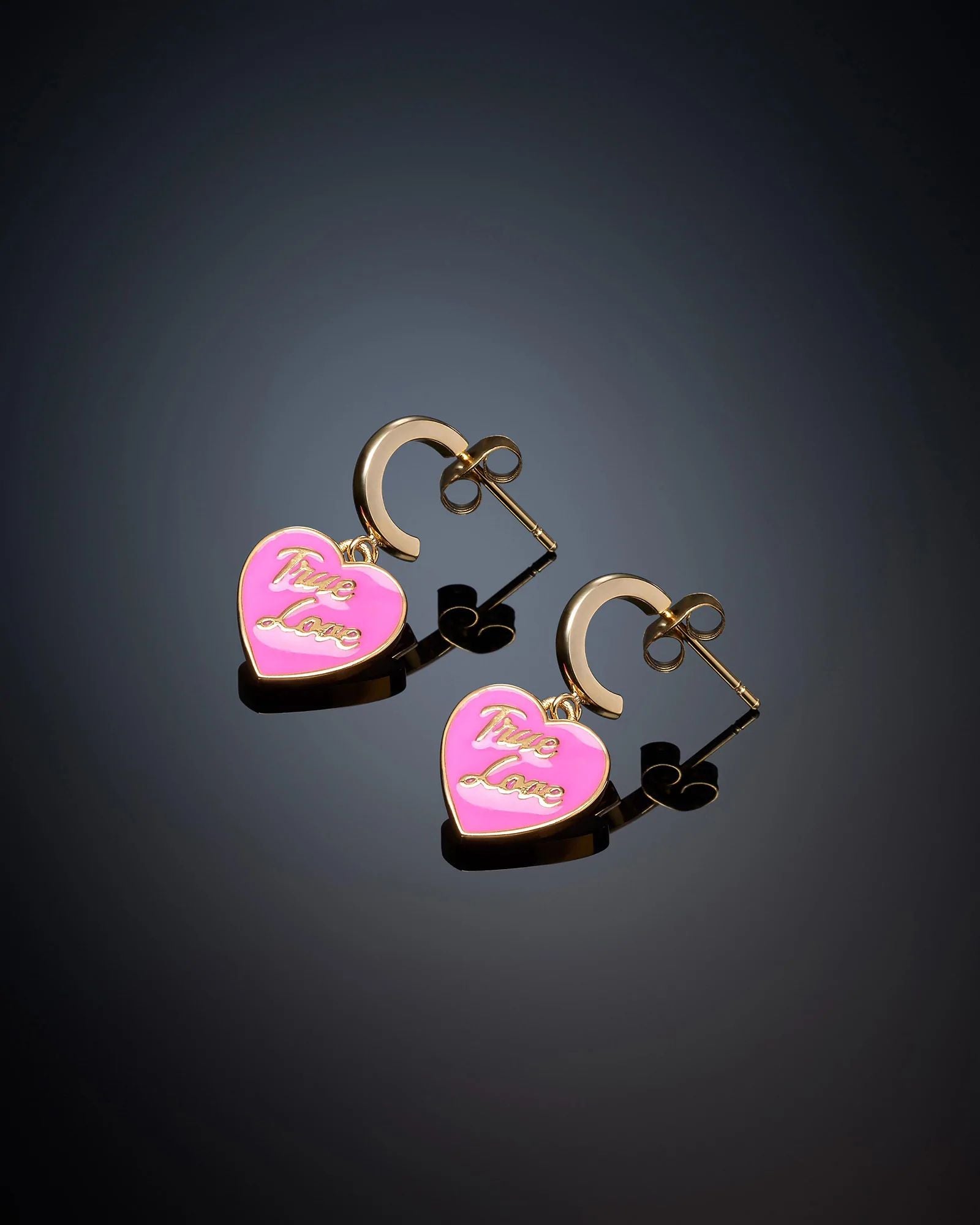 Orecchini Donna Chiara Ferragni Acciaio Dorato Cuore Rosa True Love J19AVI08