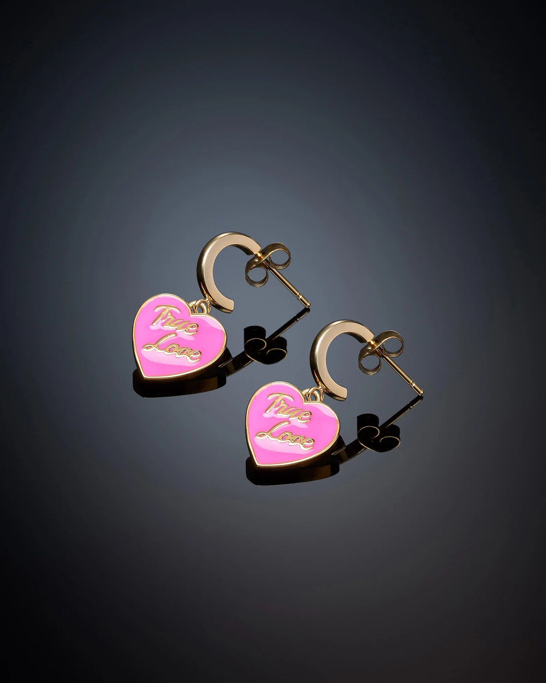 Orecchini Donna Chiara Ferragni Acciaio Dorato Cuore Rosa True Love J19AVI08
