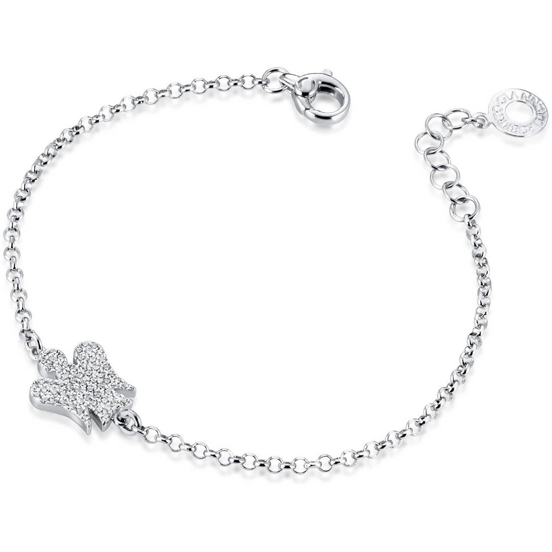 Bracciale Donna Roberto Giannotti Argento 925 Angelo Zirconi Catena GIA340