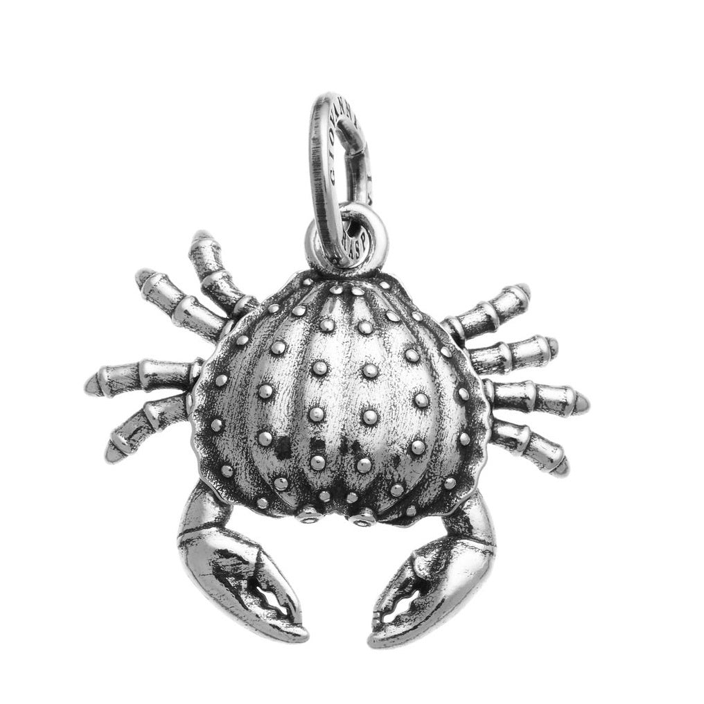 Charm Unisex Giovanni Raspini Argento 925 Granchio Realizzato A Mano 10714