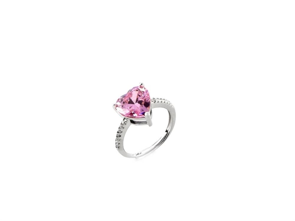 Anello Donna Cesare Paciotti Argento Pietra rosa 4UAN6076W