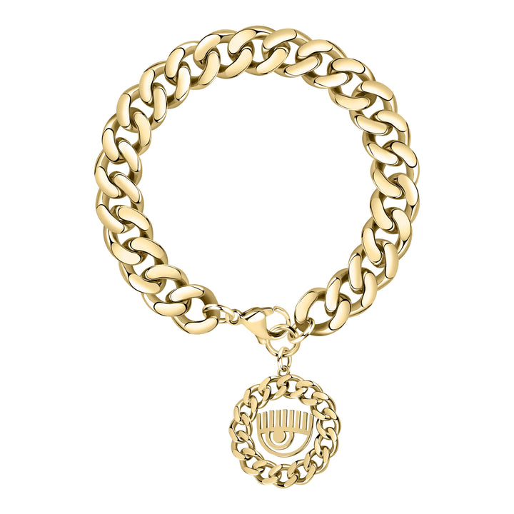 Bracciale Donna Chiara Ferragni Catena Groumette Dorata Logo