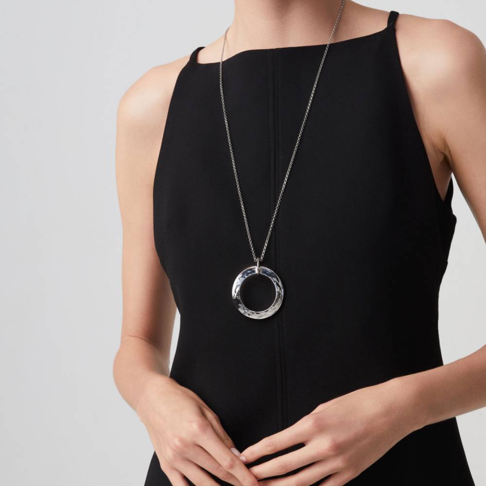 Collana Donna Giovanni Raspini Argento 925 Anelli Blade Lucidi 12094