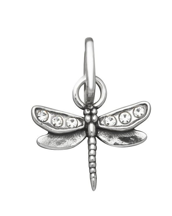 Charm Donna Giovanni Raspini Argento 925 Mini Libellula Crystal 12186