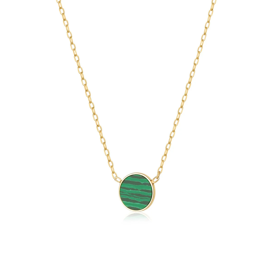 Collana Donna Ragazza Roberto Giannotti Angelo Oro Giallo 18 KT Malachite PZ688