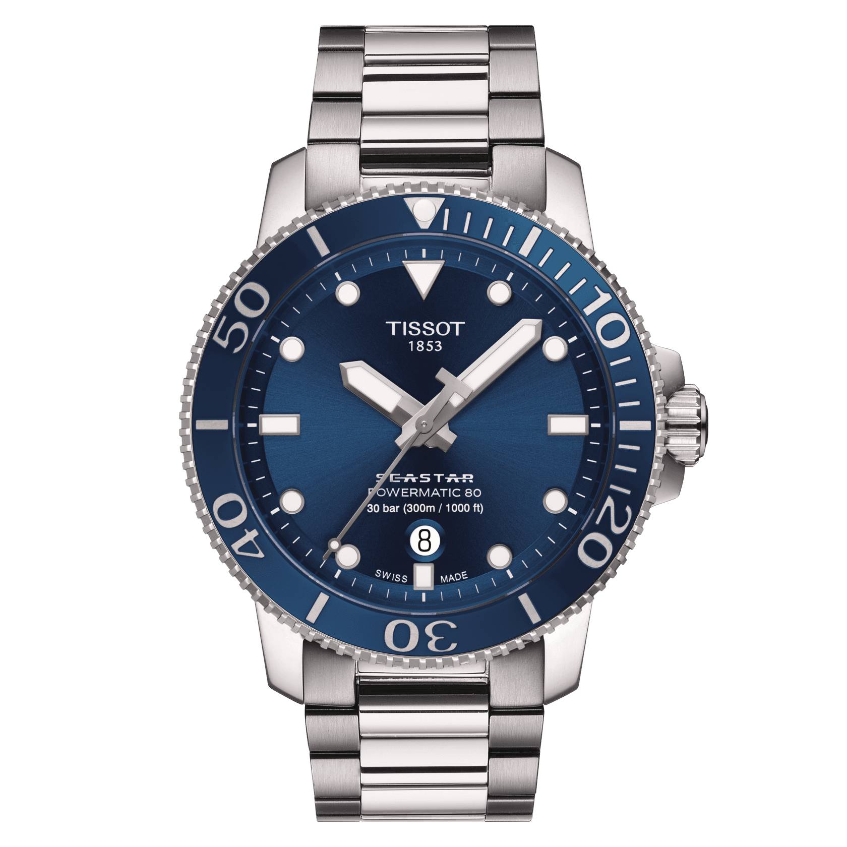Orologio Acciaio Uomo Tissot Data Movimento automatico Svizzero T1204071104103