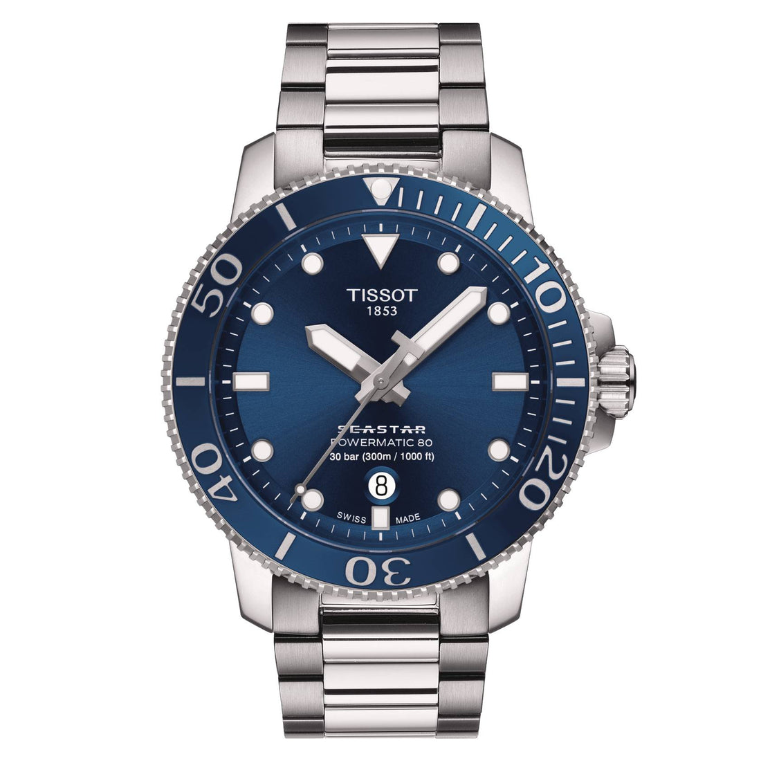 Orologio Acciaio Uomo Tissot Data Movimento automatico Svizzero T1204071104103