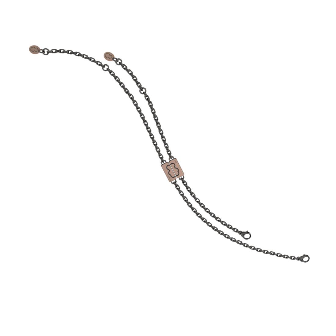 Bracciale Uomo Bambino Papà Nanan Argento Brunito 925 Divisibile PNAN0012