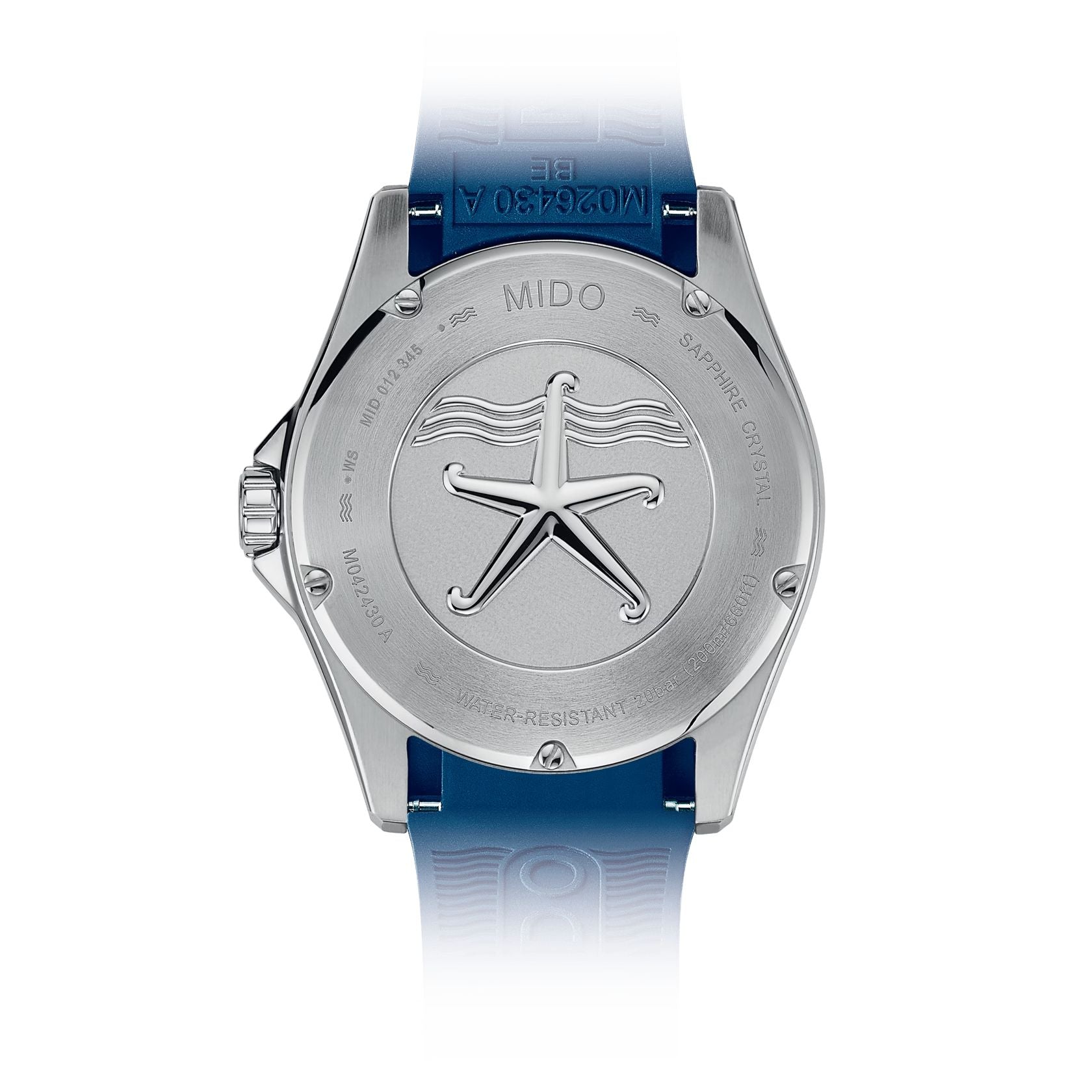 Orologio Uomo Mido Automatico Ocean Star 200C Doppia Data Blu M0424301704100