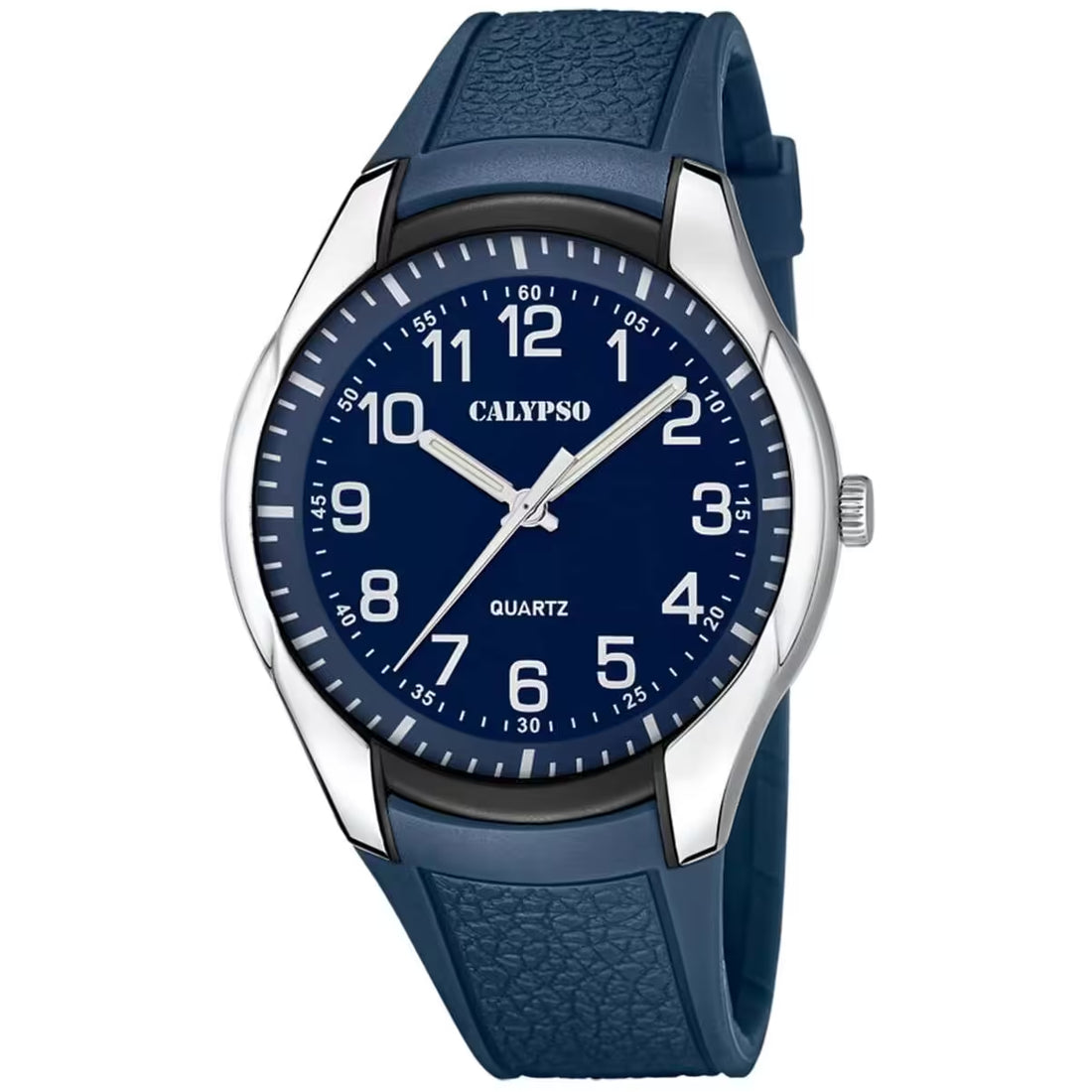 Orologio Uomo Calypso Gomma Quarzo Solo Tempo Acciaio Blu K5843/2