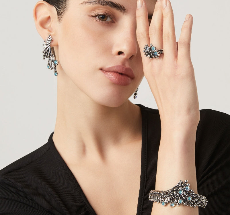 Anello Donna Giovanni Raspini Argento 925 Fireworks Pietre Arcobaleno 11664/16