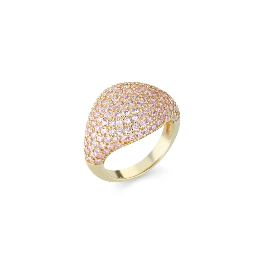 Anello Chevalier Donna Laura P. Argento Dorato 925 Zirconi Rosa AN0106GRS/10