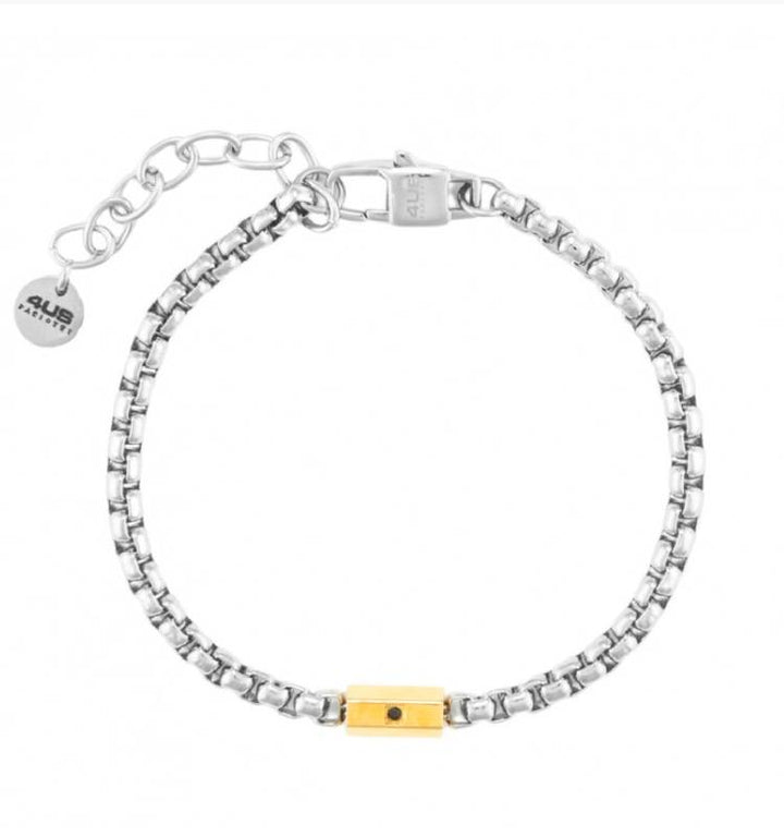 Bracciale 4US Cesare Paciotti Uomo Acciaio Inserto Dorato 4UBR7017