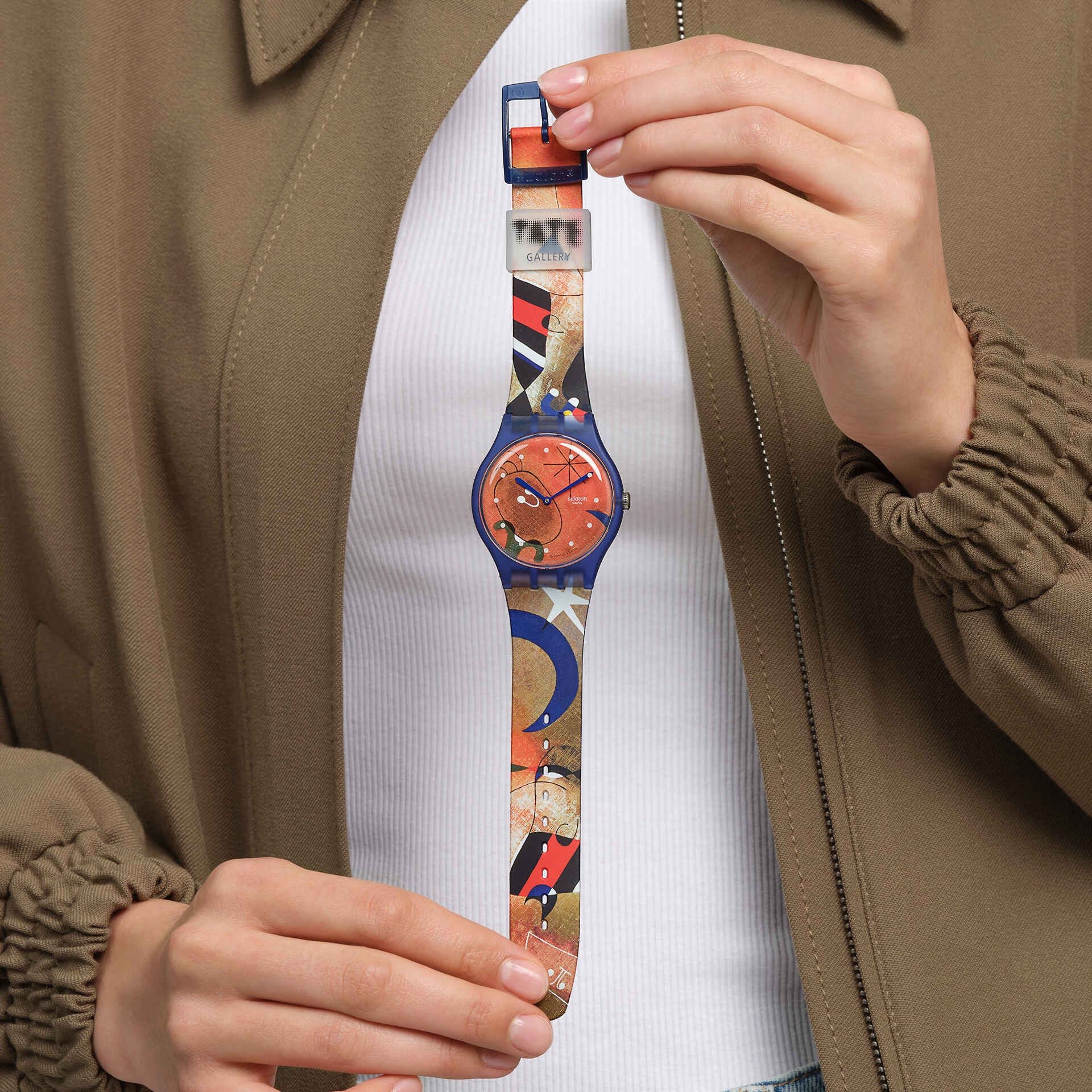 Orologio Unisex Swatch Miro's Women & Bird In The Moonlight SO29Z136