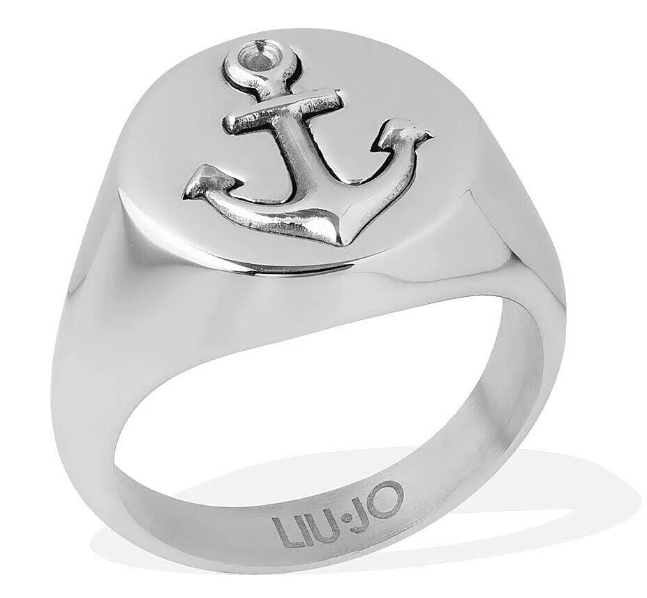 Anello Uomo Liu Jo Acciaio con ancora   Misura 20 MLJ539M20