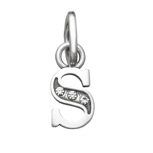 Charm Donna Giovanni Raspini Argento 925 Mini Lettera S Crystal 12157