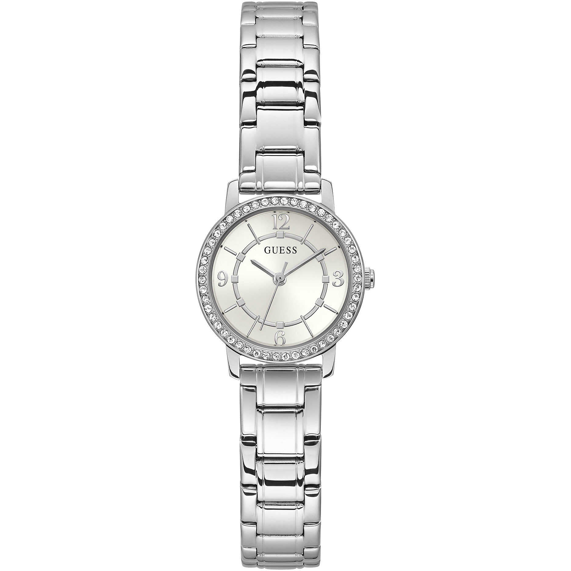 Orologio Donna Guess Quarzo Solo Tempo Zirconi Acciaio GW0468L1