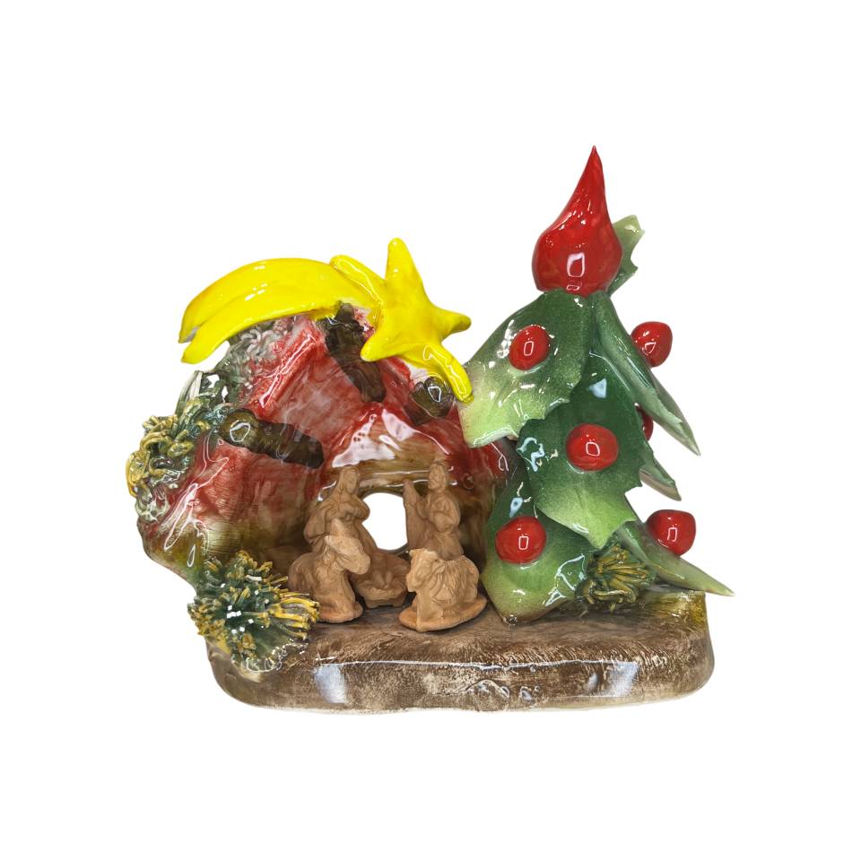 Presepe Capodimonte 14x14cm CAP46