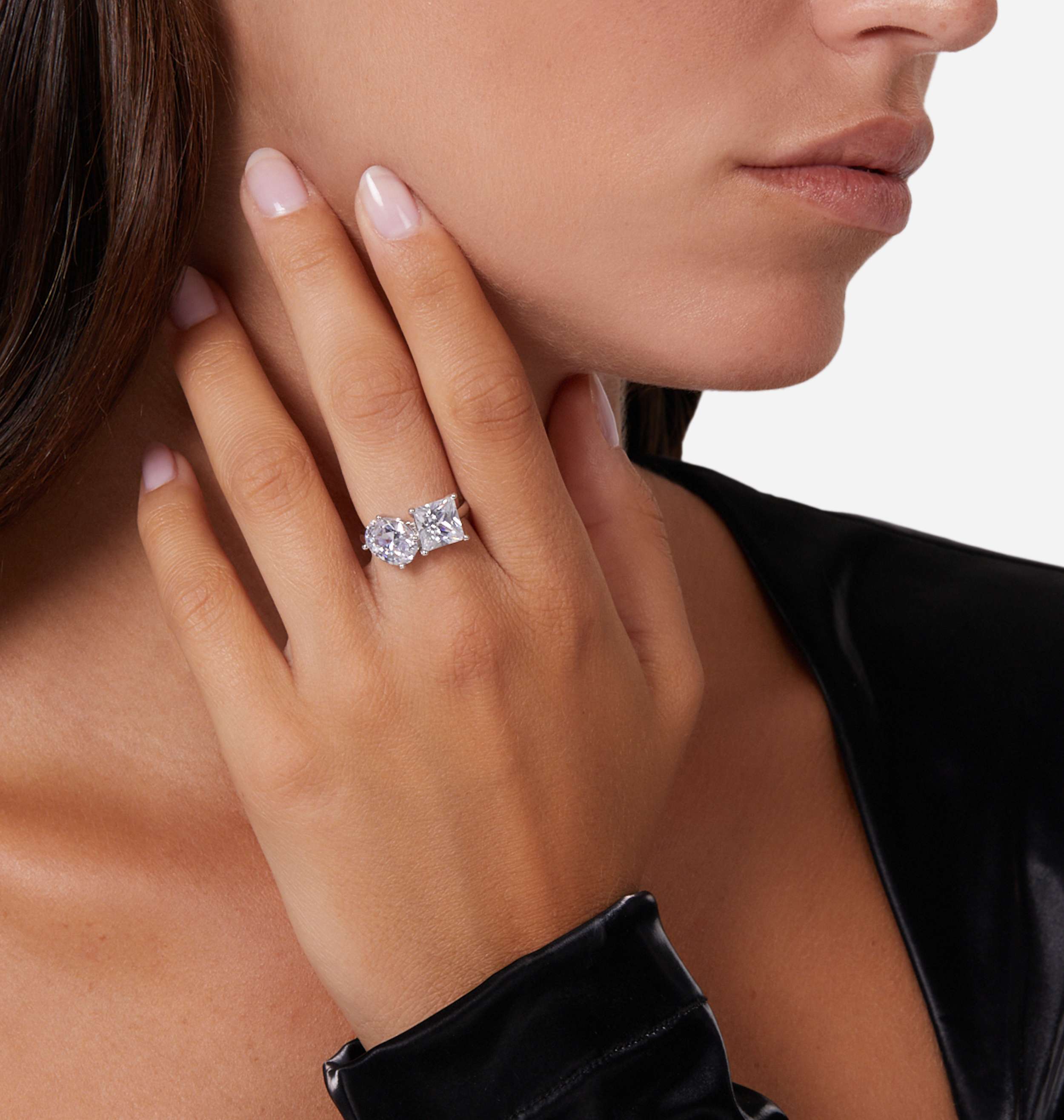 Anello Donna Chiara Ferragni Acciaio Zirconi Bianchi Princess J19AVU07018