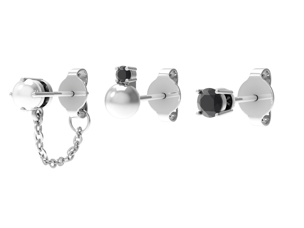 Orecchini Donna Argento 925 4US Cesare Paciotti Tris Punto Luce Zirconi 4UOR5745W