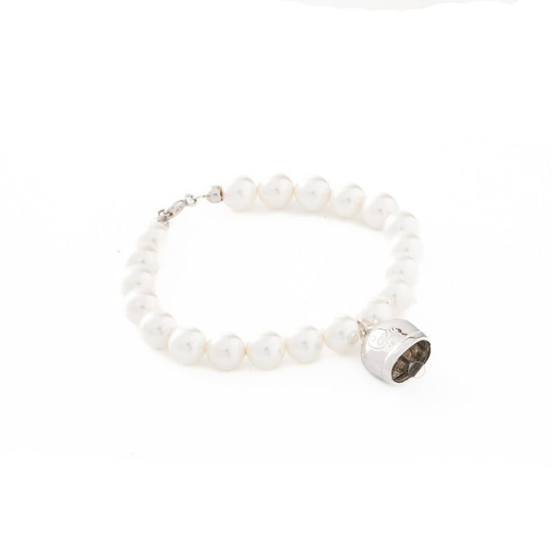 Bracciale La Campanella di Capri Argento Perle Porta Fortuna BPGD2-ARG