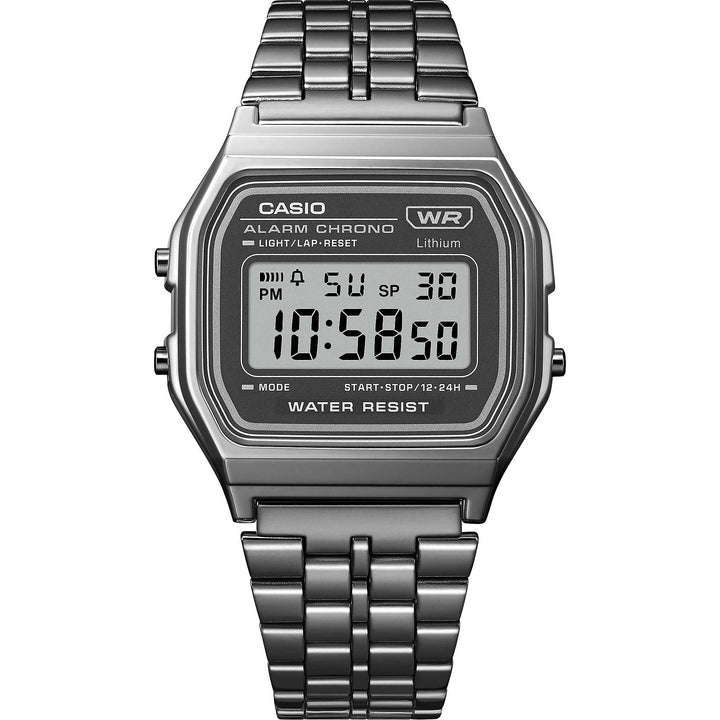 Orologio Uomo Acciaio Casio Quarzo Digitale Vintage A158WETB-1AEF