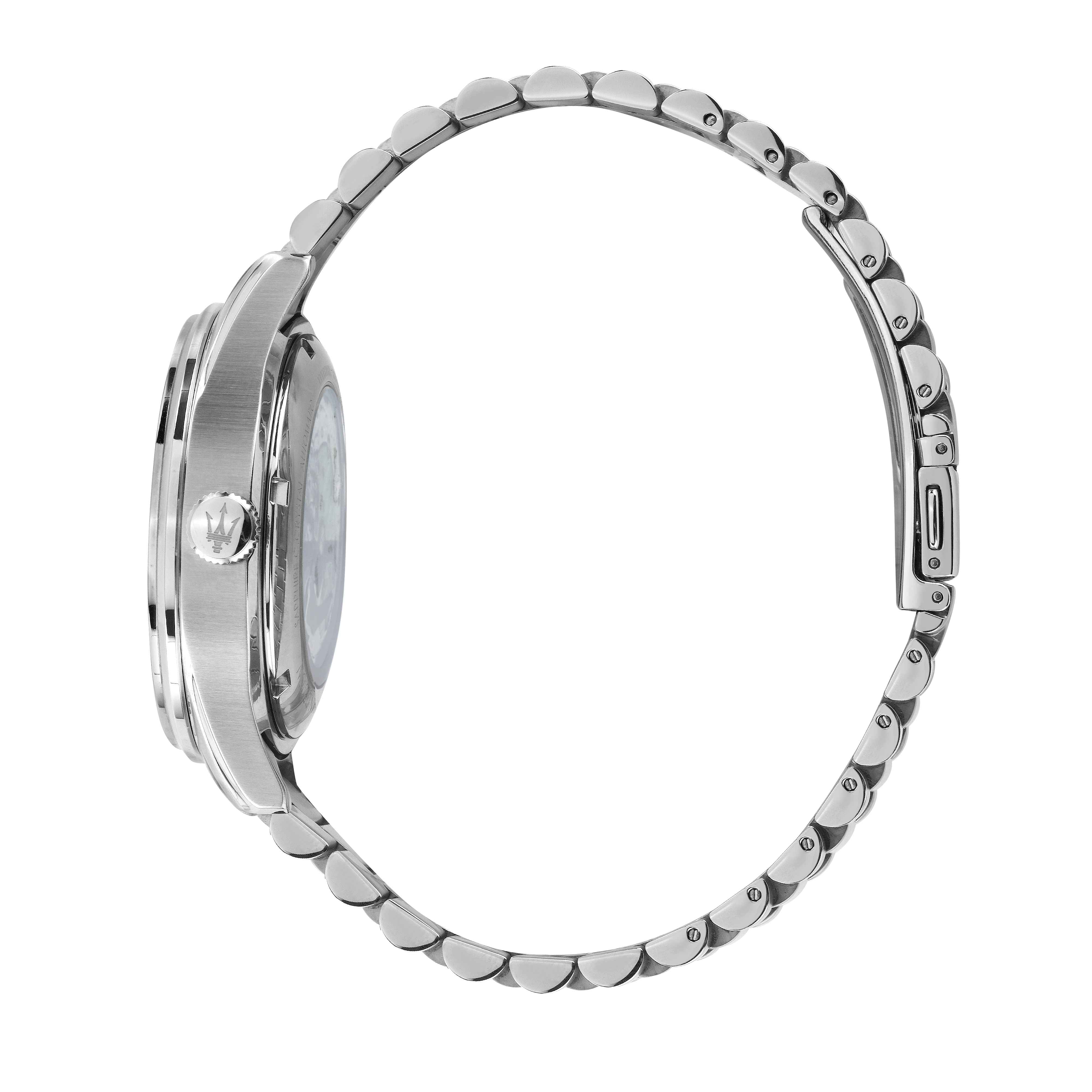 Orologio Uomo Maserati Automatico Maglia President Acciaio Blu R8823124002