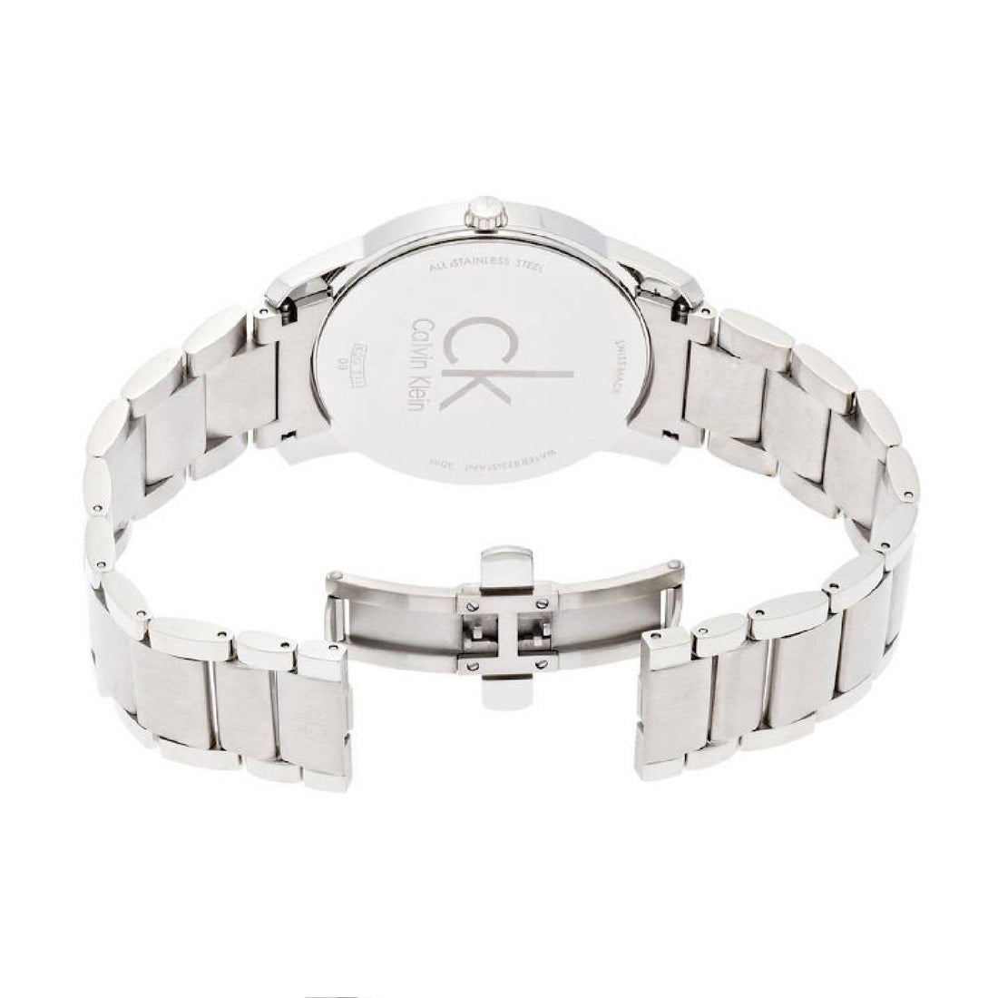 Orologio Uomo Acciaio Calvin Klein Quarzo Solo Tempo Blu City Swiss Made