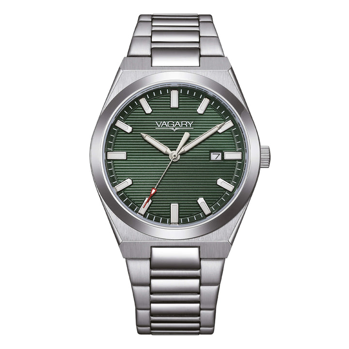 Orologio Uomo Vagary By Citizen Verde Quarzo Acciaio IB9-719-41
