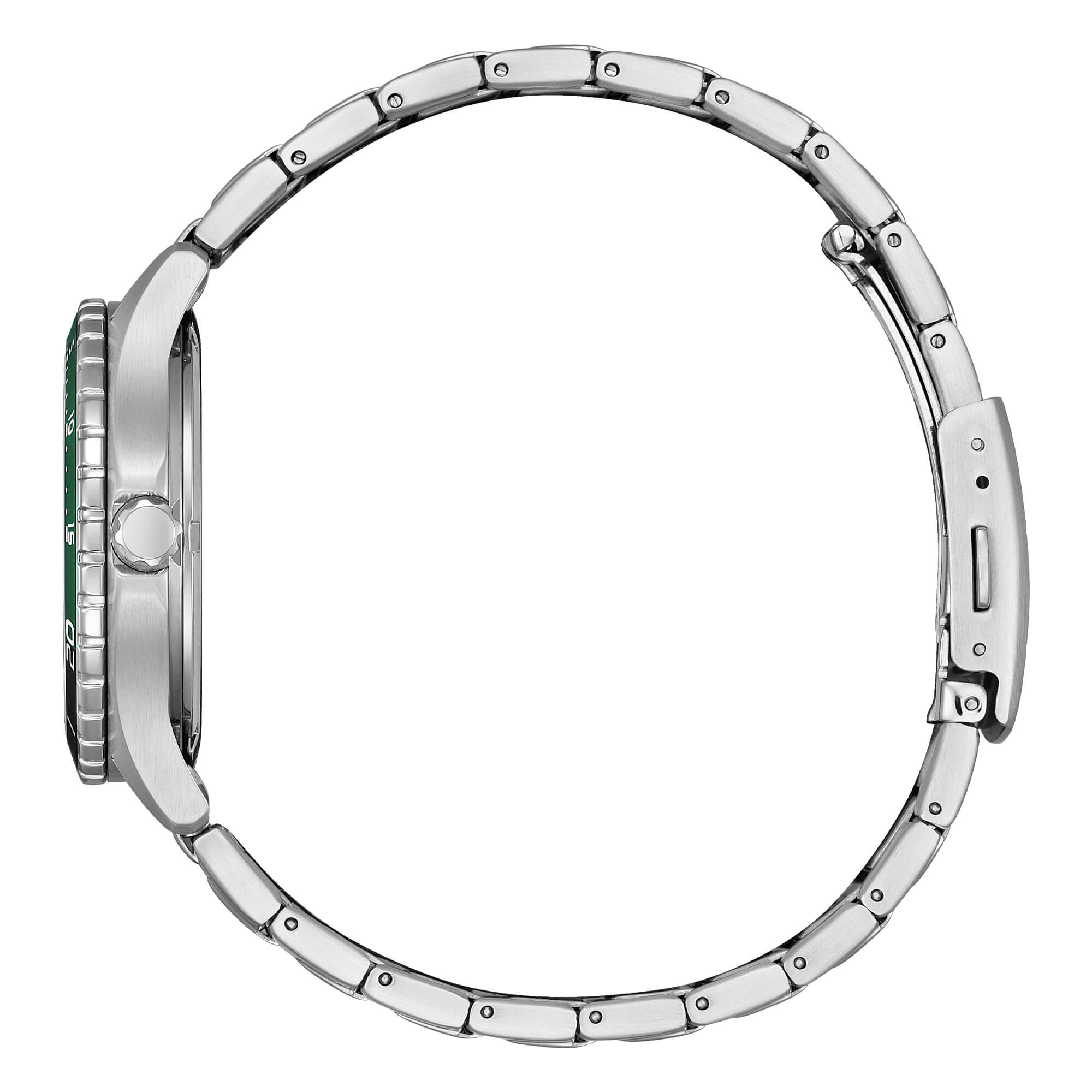 Orologio Uomo Unisex Citizen Eco-Drive Acciaio Verde Nero AW1828-80X