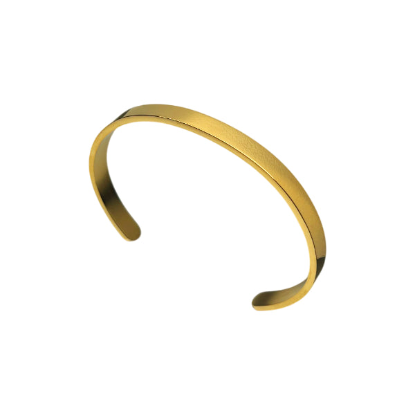 Bracciale Unisex Re Mida Acciaio Dorato Semirigido Personalizzato BR-C-7