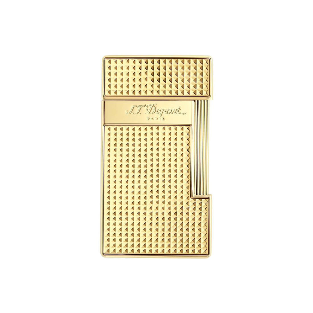 Accendino Unisex Dupont Slimmy Acciaio Dorato Testa Di Diamante 028009