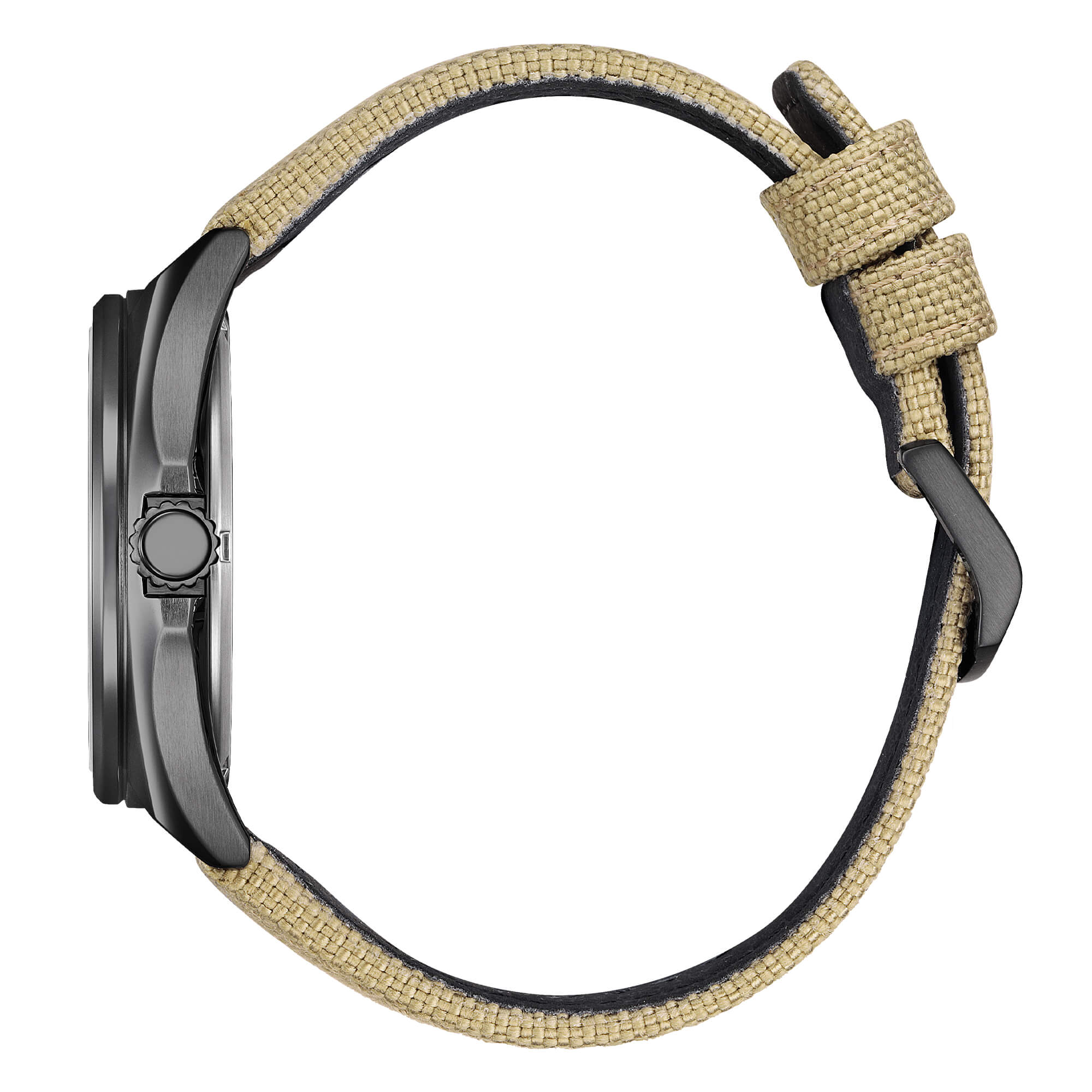 Orologio Uomo Citizen Avorio Militare Eco-Drive Solo Tempo Acciaio Data AW1575-08E