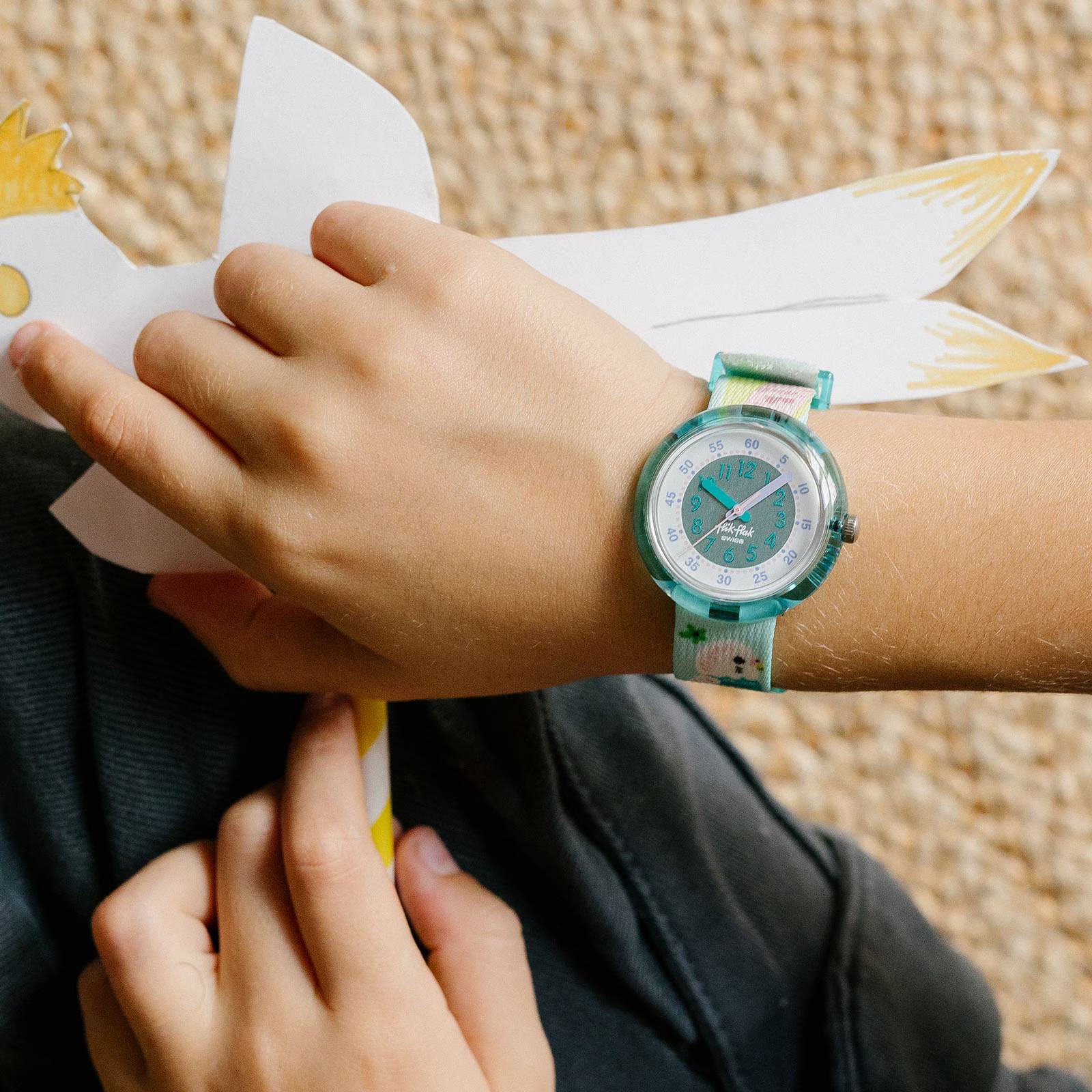 Orologio Bambino Swatch Flik Flak HAPPY BUDGIES Arcobaleno ZFPNP160