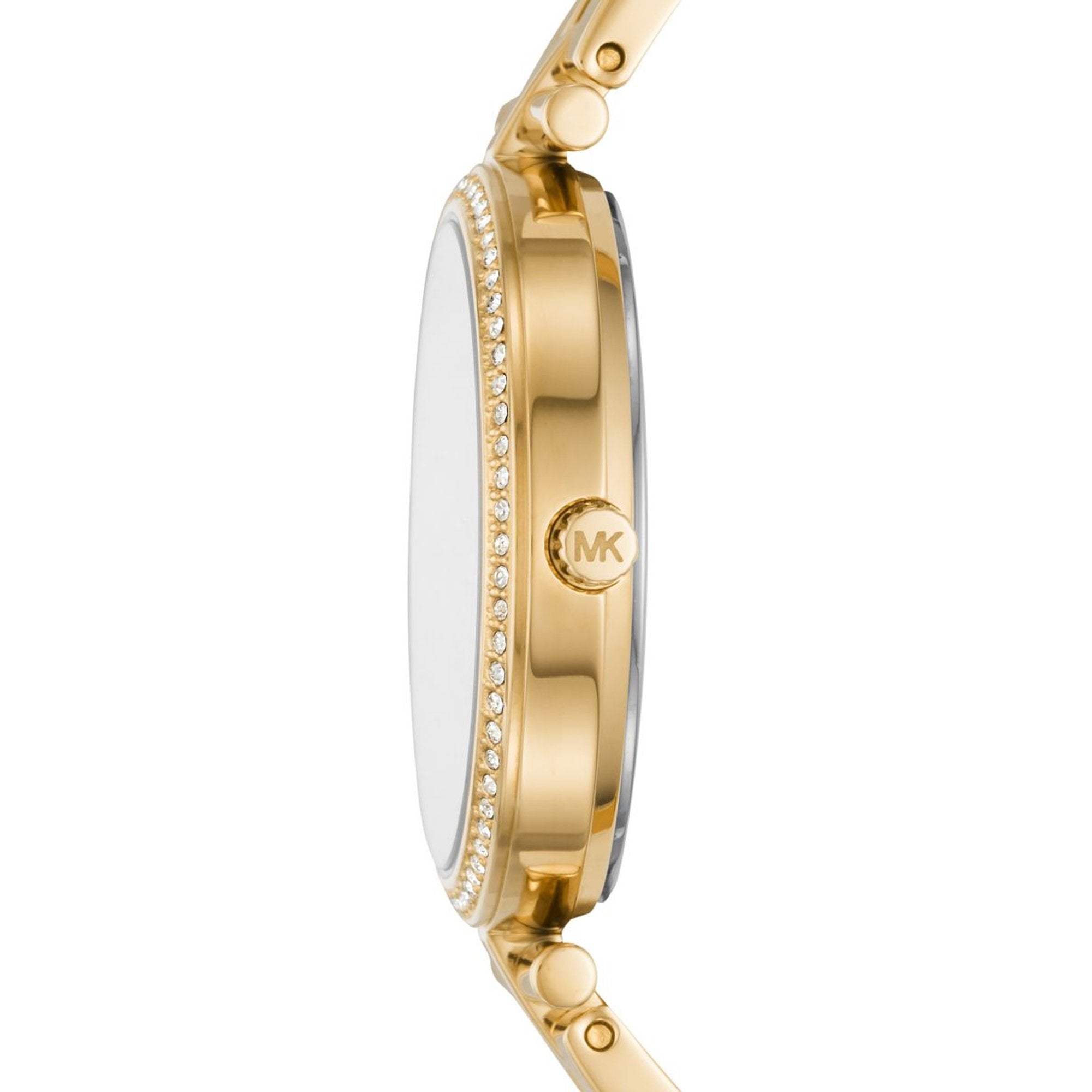 Orologio Donna Michael Kors Acciaio Dorato Solo Tempo Zirconi MK3903