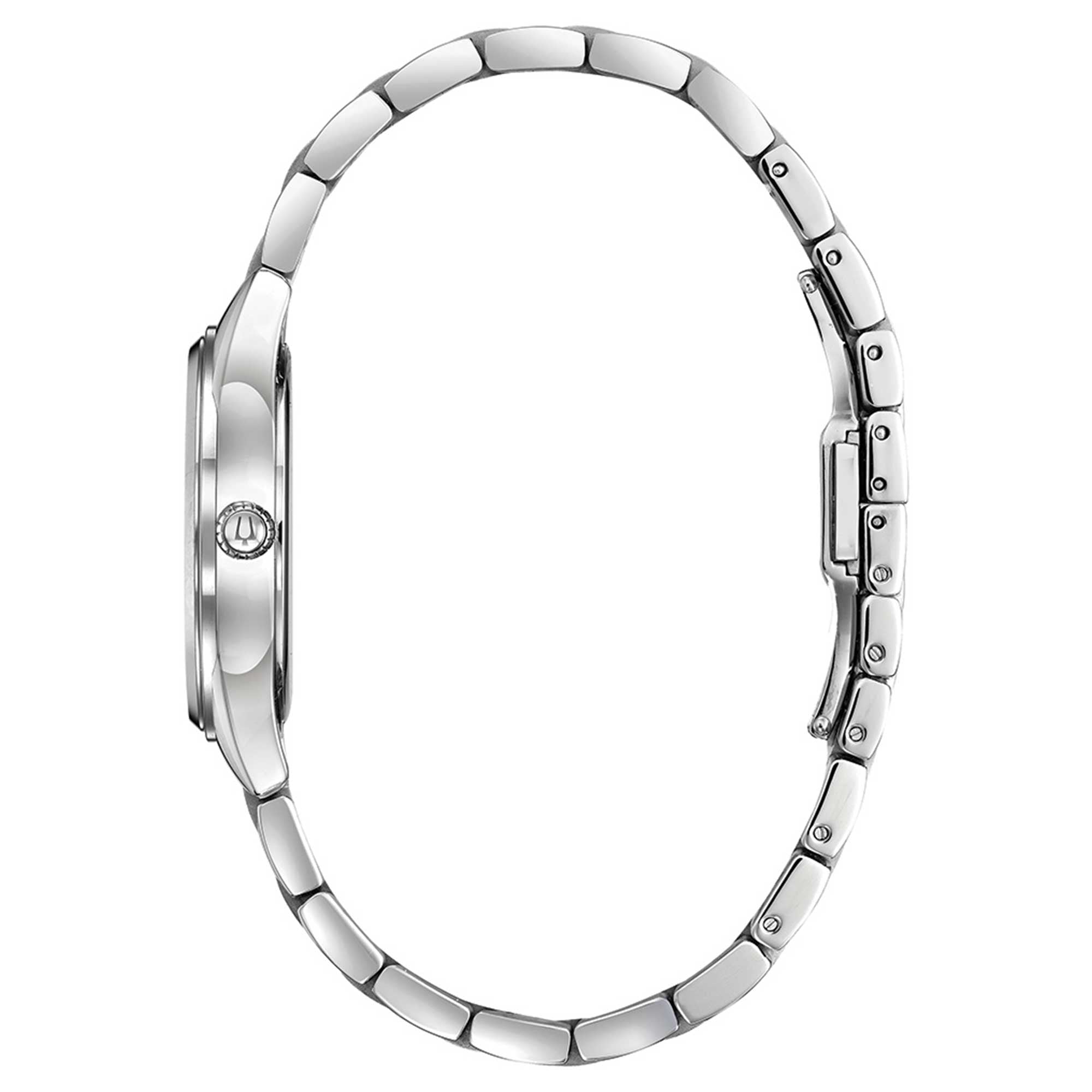 Orologio Donna Bulova Quarzo Solo Tempo Sutton Acciaio Madreperla Diamanti 96R228