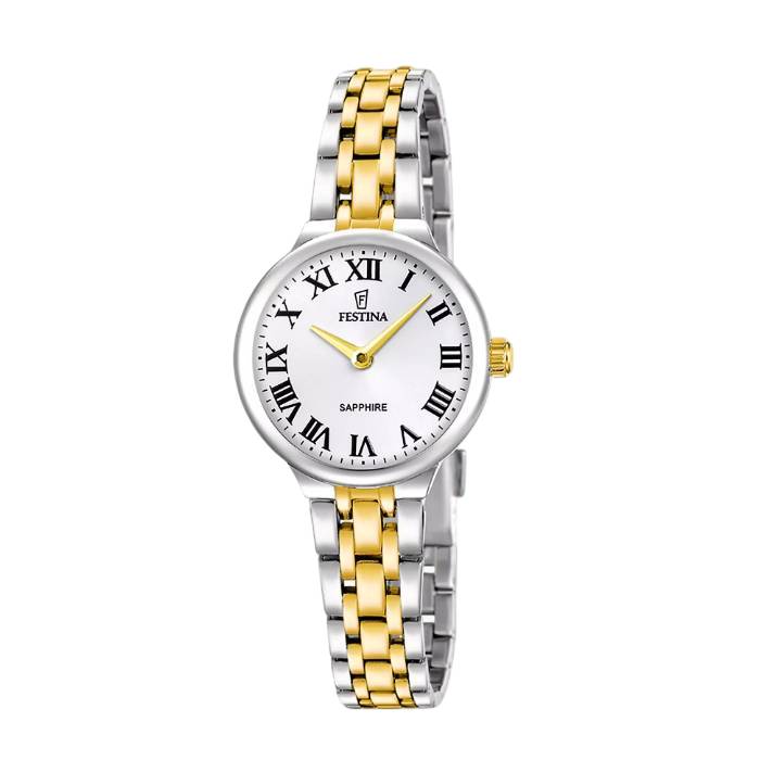 Orologio Donna Festina Mademoiselle Solo Tempo Acciaio Bicolore F20792/4