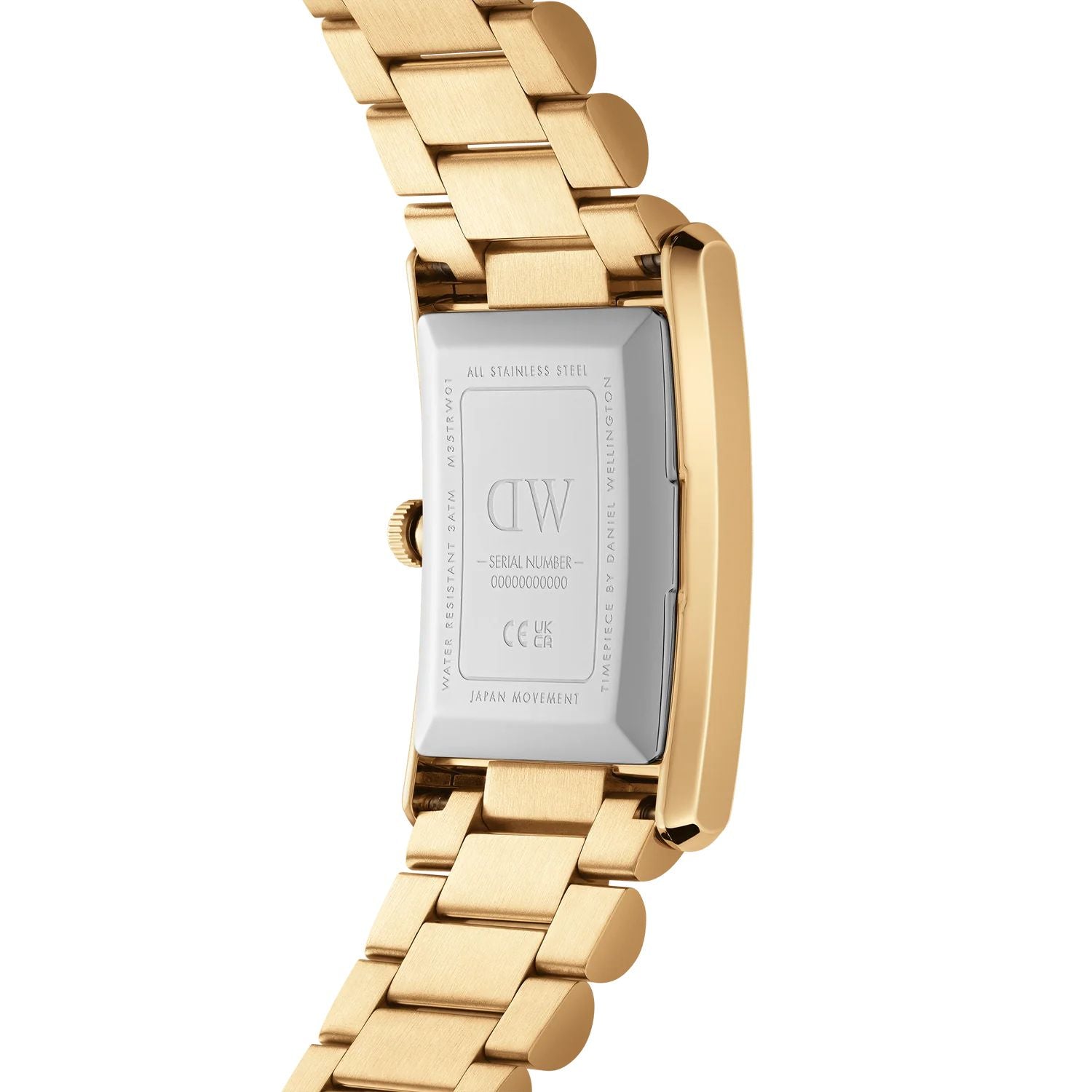 Orologio Unisex Daniel Wellington Acciaio Dorato Bound 3-Link 35x24 mm DW00100703