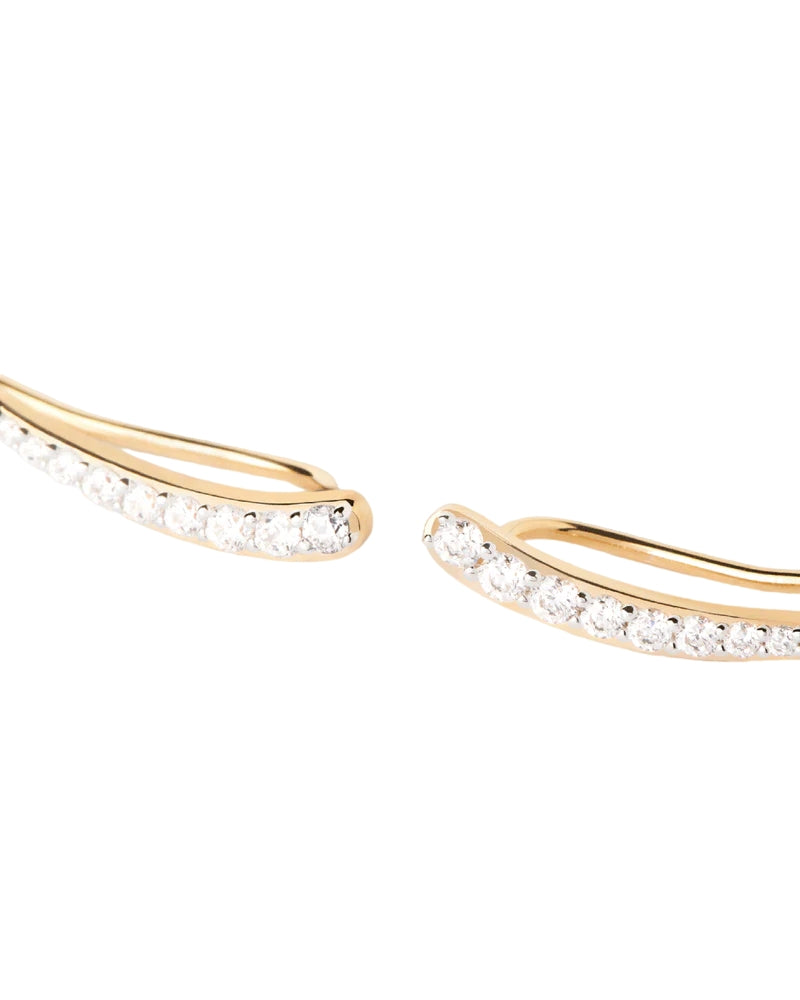 Orecchini Donna PDPaola Argento 925 Goccia Lunga Zirconi Bianchi AR01-C92-U