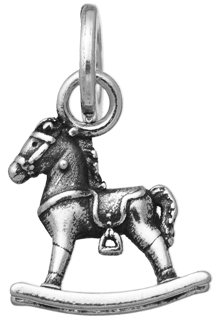 Charm Donna Giovanni Raspini Argento 925 Mini Cavallo A Dondolo Fatto A Mano 10924
