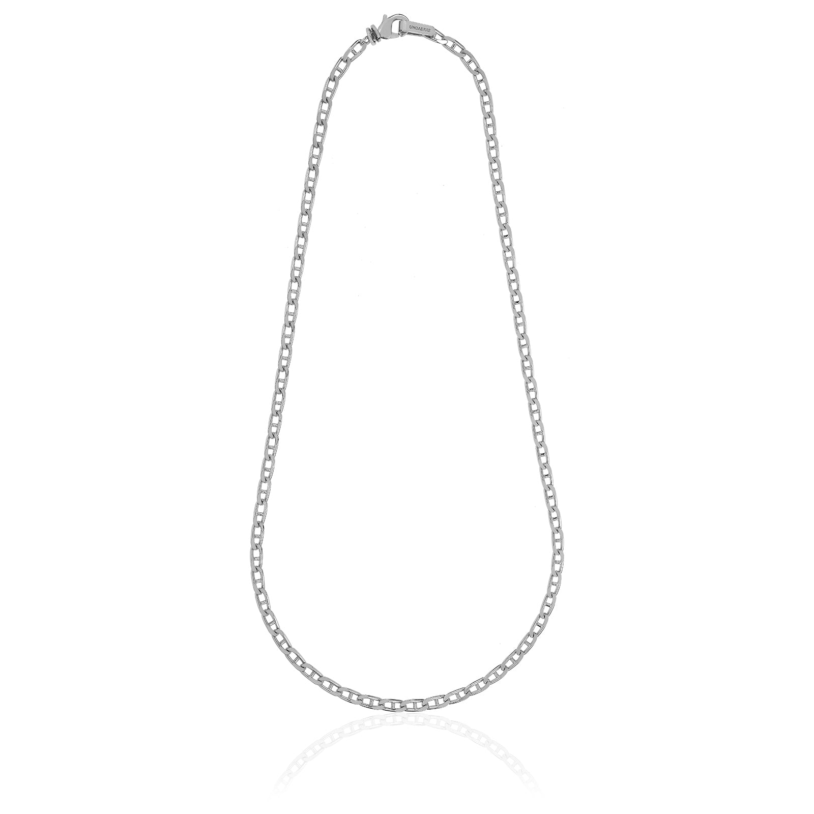 Collana Uomo Unoaerre Acciaio  Maglia Catena Traversino 560849