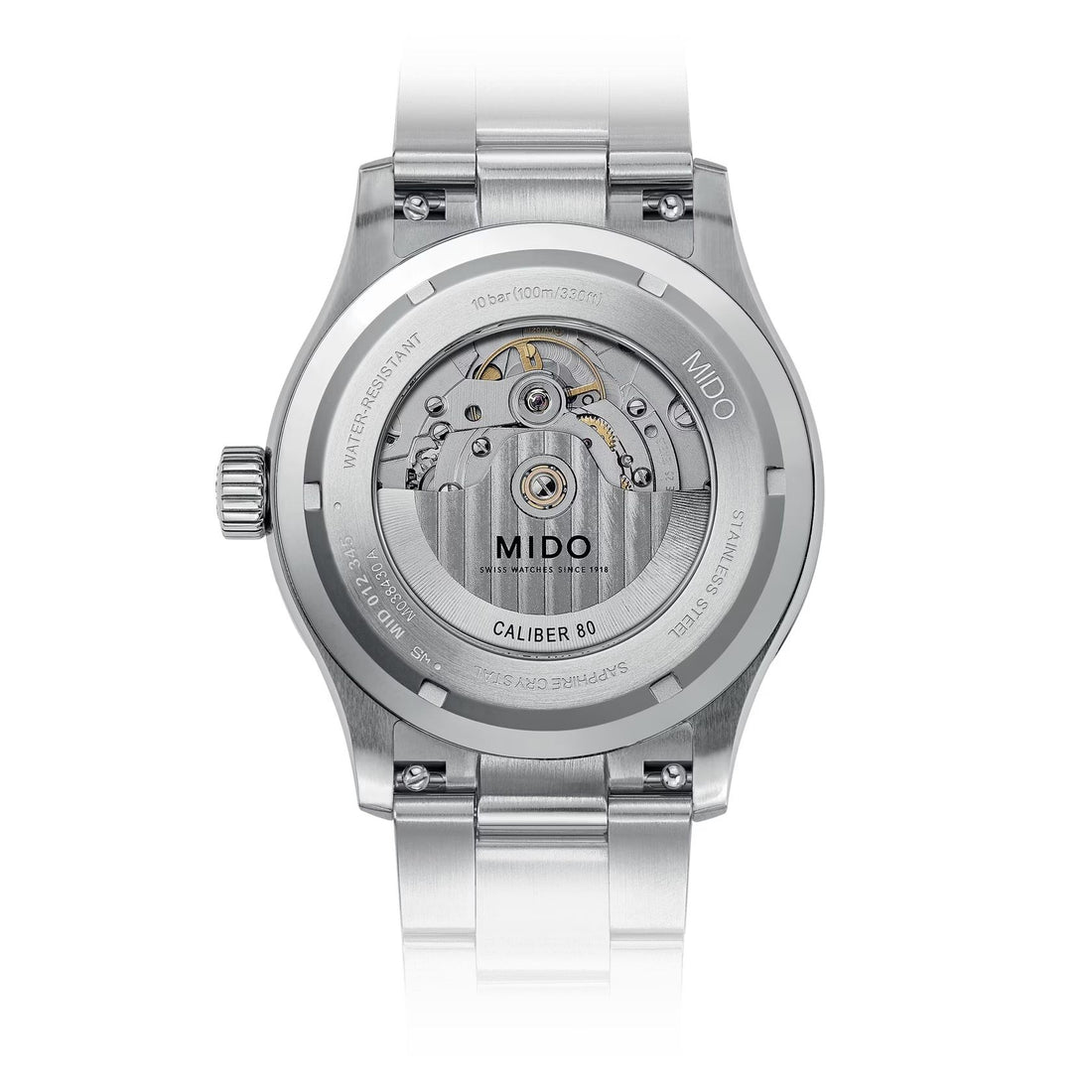 Orologio Uomo Mido Automatico Multifort Acciaio Doppia Data Nero M0384301105100