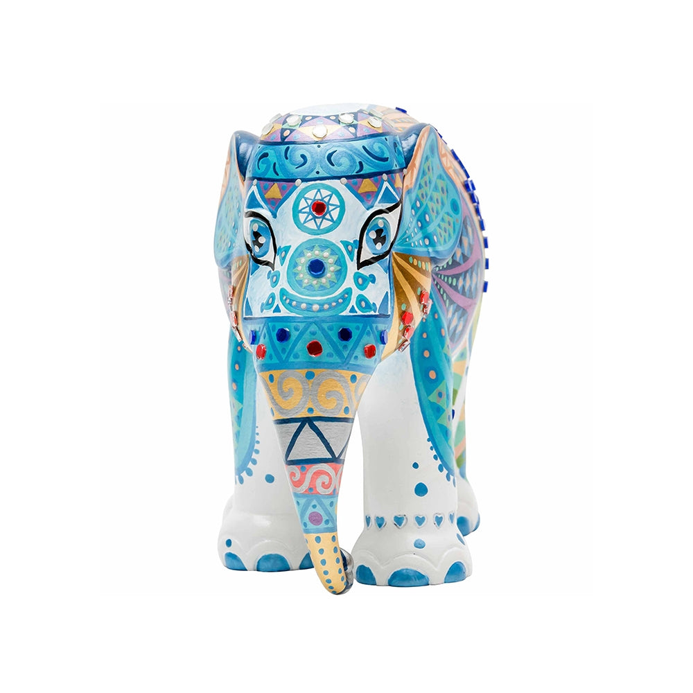Scultura Elefante Onlylux Mosaic Wings 15 cm Resina Dipinto A Mano 8858831245242