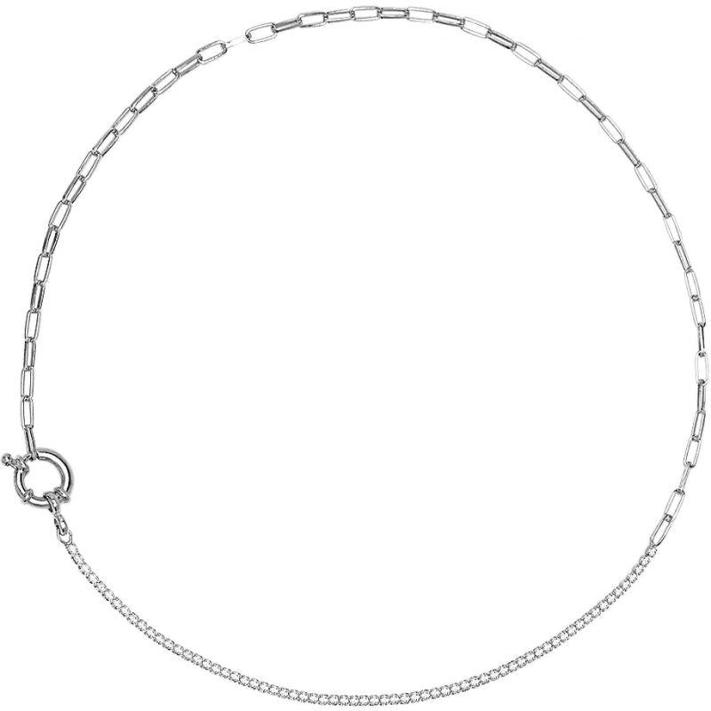 Collana Donna P D Paola arg 925 girocollo in argento bianco