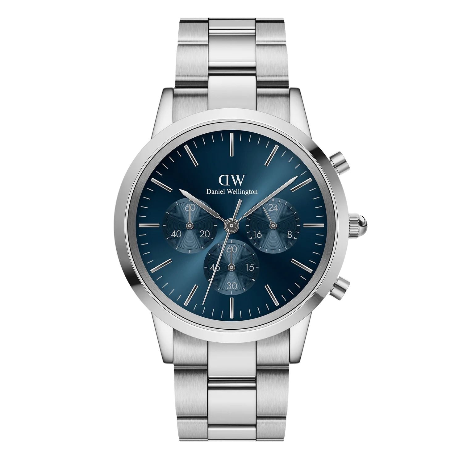 Orologio Uomo Daniel Wellington Cronografo Quarzo Acciaio Blu 42 mm DW00100644