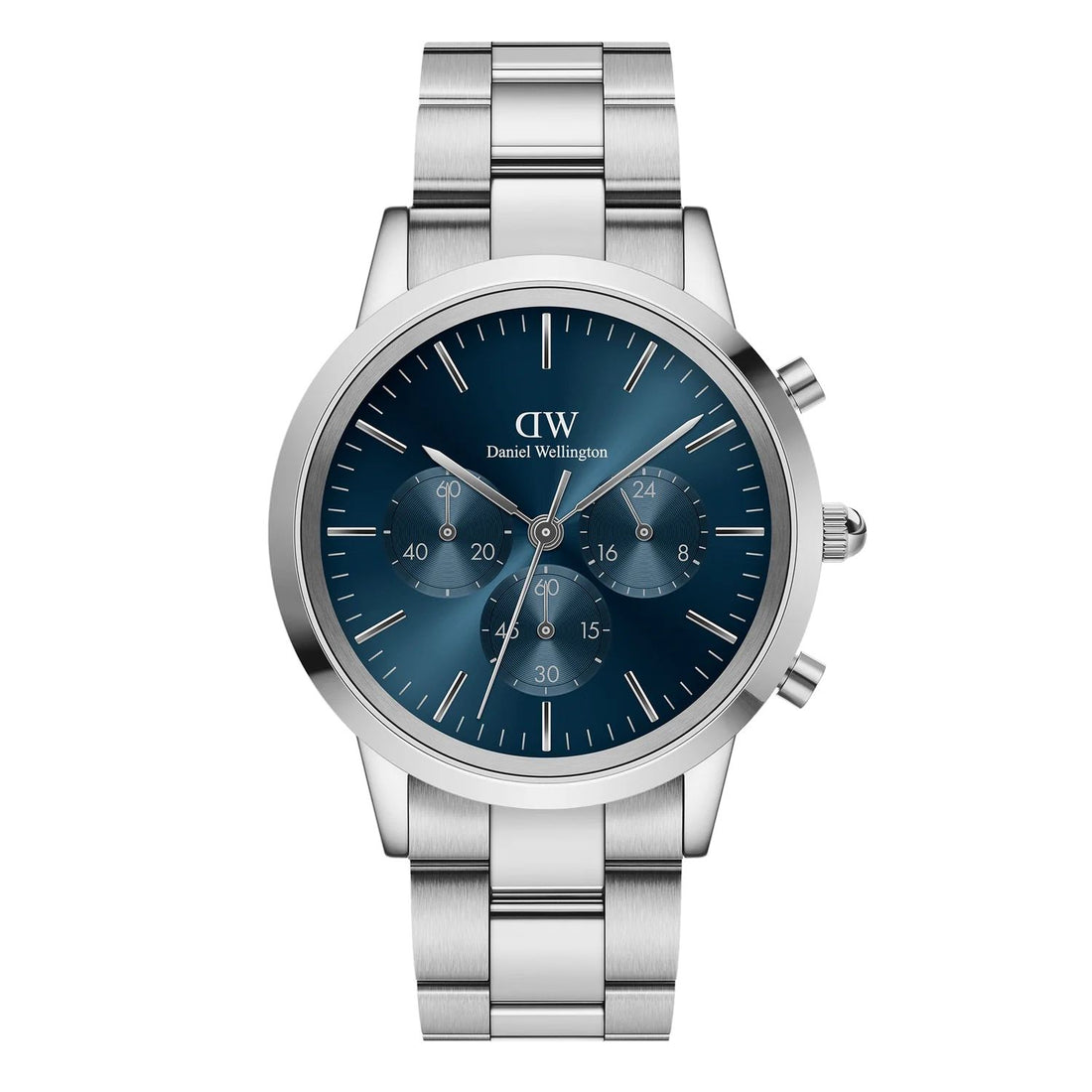 Orologio Uomo Daniel Wellington Cronografo Quarzo Acciaio Blu 42 mm DW00100644