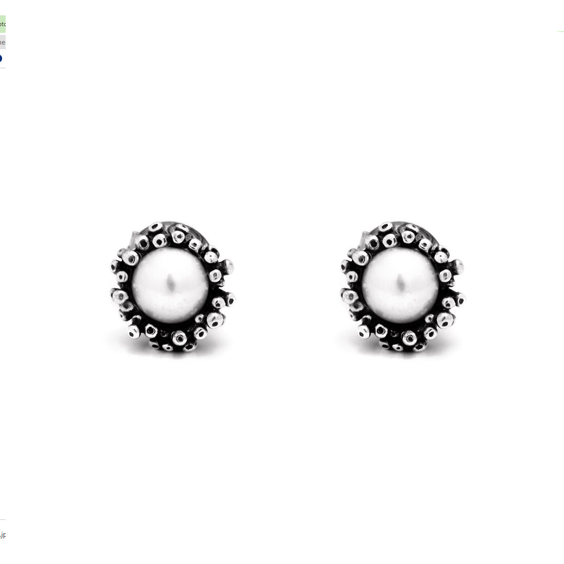 Orecchini Donna Giovanni Raspini Argento 925 Fatto A Mano Anemone Perla 11266