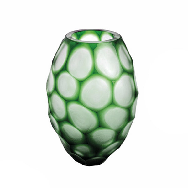 Vaso Cristallo ONLYLUX Geode Verde Bosco 31 cm OL03167