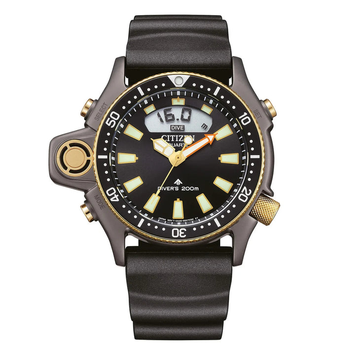 Orologio Uomo Digitale E Analogico Citizen Promaster Cinturino Gomma JP2008-06E