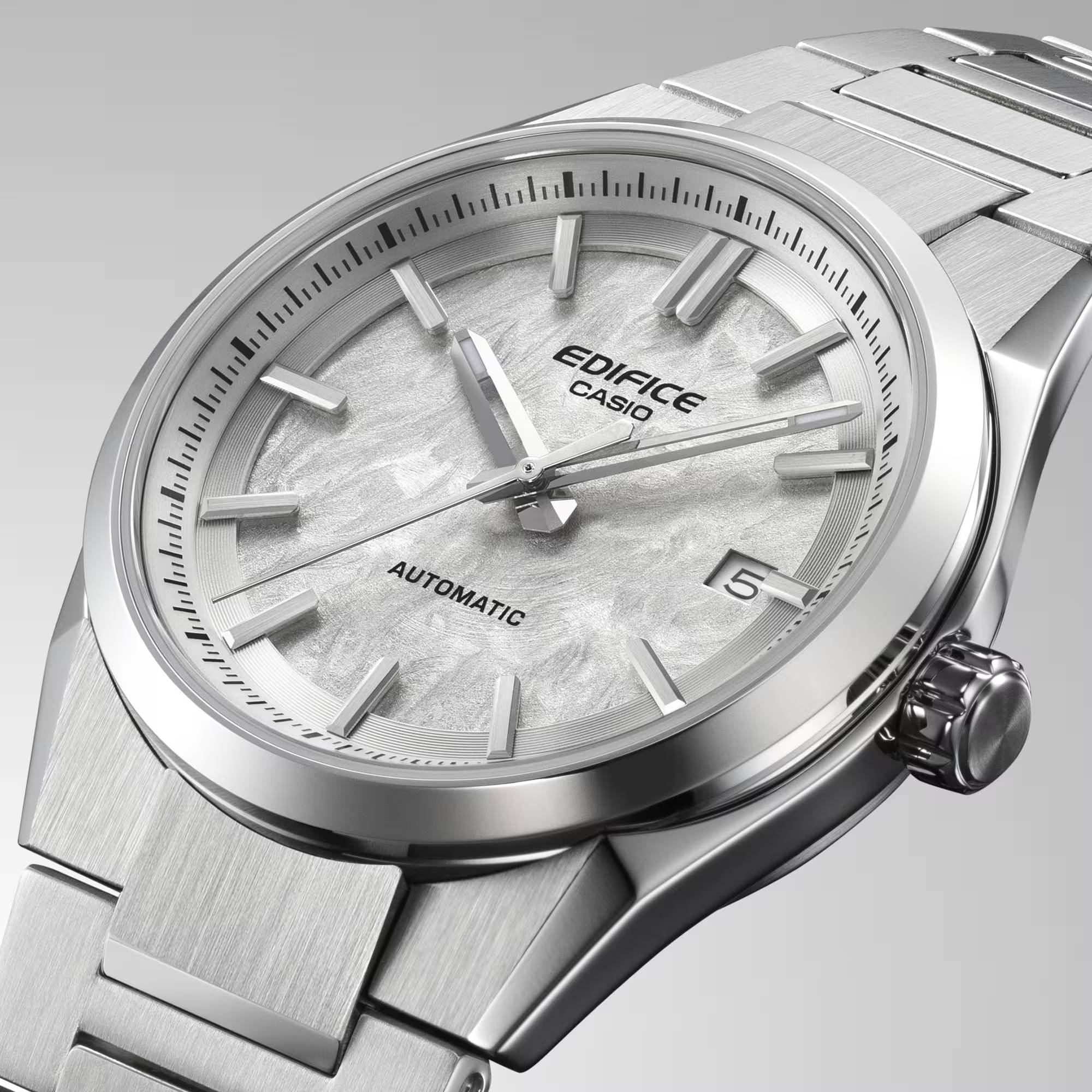 Orologio Uomo Casio Edifice Acciaio Bianco Automatico EFK-110D-7AER